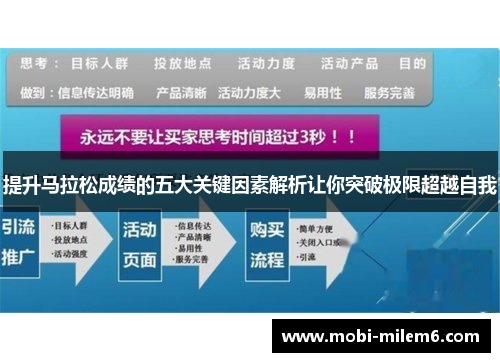 提升马拉松成绩的五大关键因素解析让你突破极限超越自我