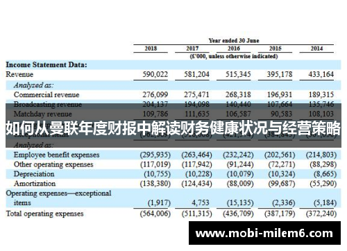 如何从曼联年度财报中解读财务健康状况与经营策略