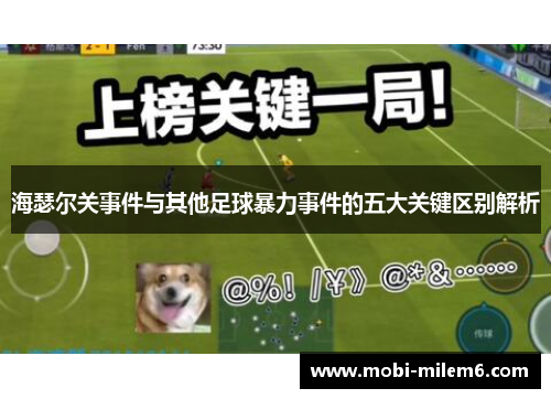 海瑟尔关事件与其他足球暴力事件的五大关键区别解析 海瑟尔关事件与其他足球暴力事件的五大关键区别解析